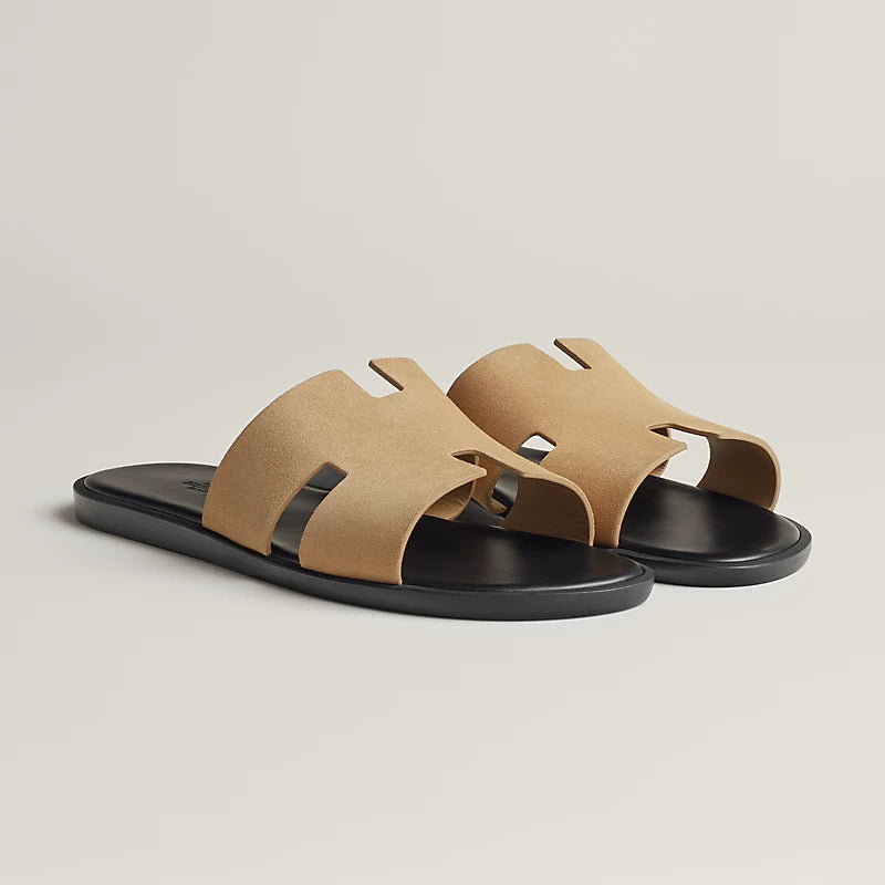 Sandales Hermes - Izmir - Beige Albâtre