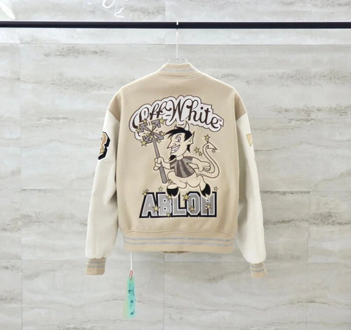 AC MILAN X OFF-WHITE- VARSITY JACKET