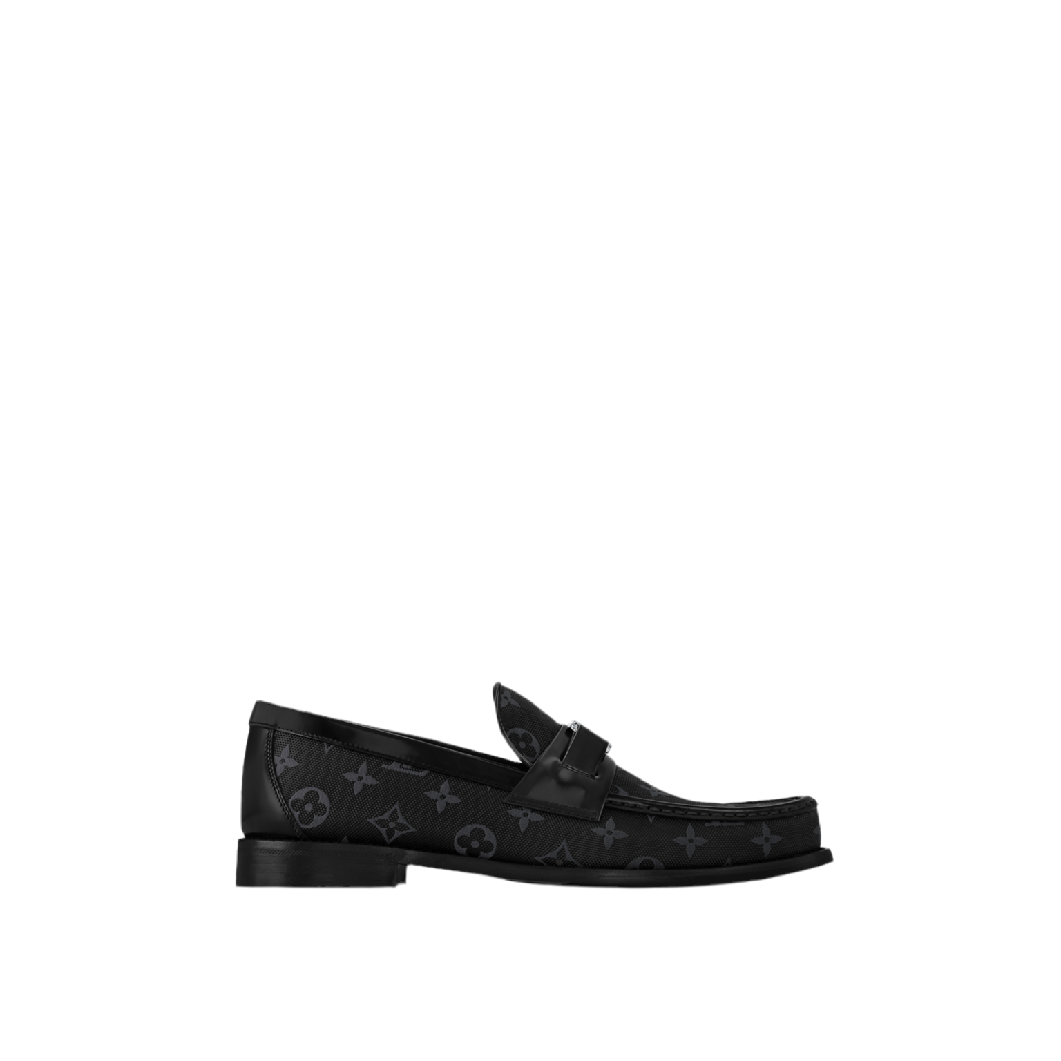 MOCASSIN MAJOR AU JACQUARD MONOGRAM EN NOIR