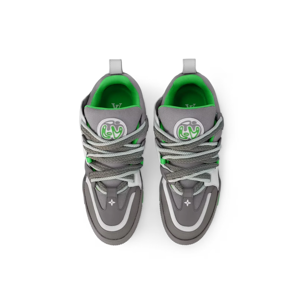 BASKETS LOUIS VUITTON SKATE TRAINERS EN GRIS VERT