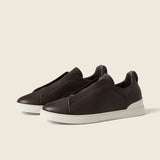 Espadrilles Zegna - Triple Stitch™ SECONDSKIN - Marron Foncé