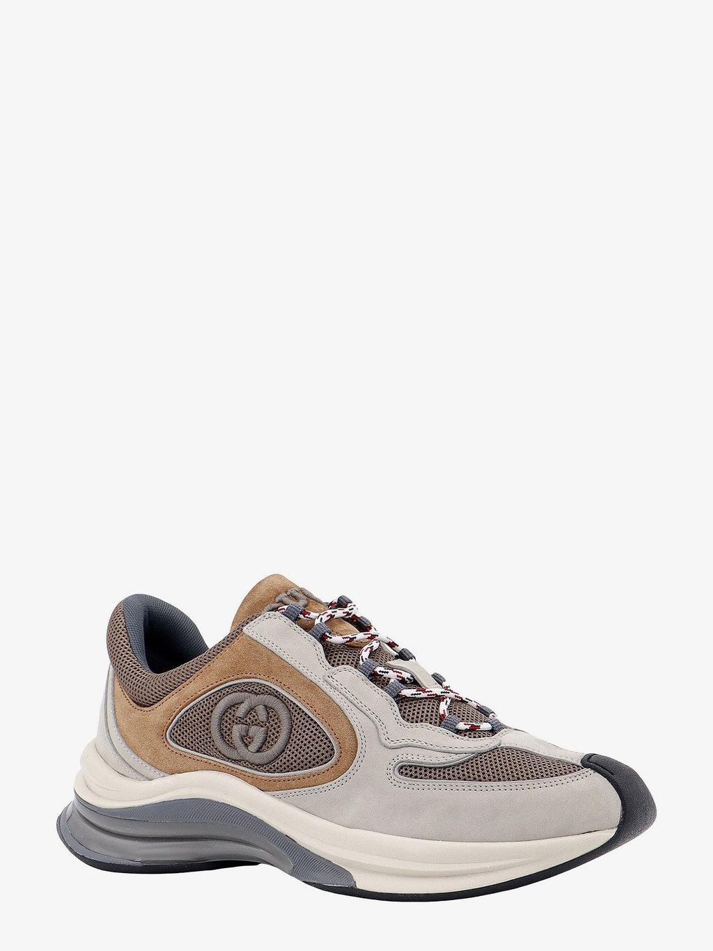 BASKETS GUCCI RUN EN GRIS/MARRON