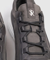 STEFANO RICCI Grey nubuck sneakers