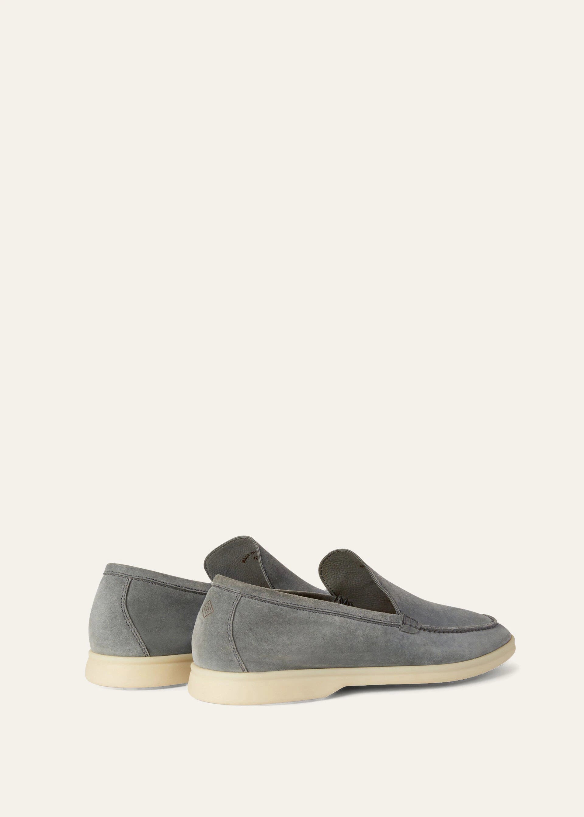 Loro piana Mocassins summer walk Gull gray