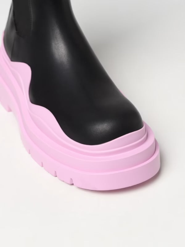 BOTTES BOTTEGA VENETA CHELSEA EN NOIR/ROSE