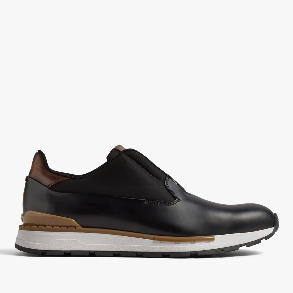SNEAKER BERLUTI FAST TRACK EN CUIR DE VEAU GLACE EN NOIR