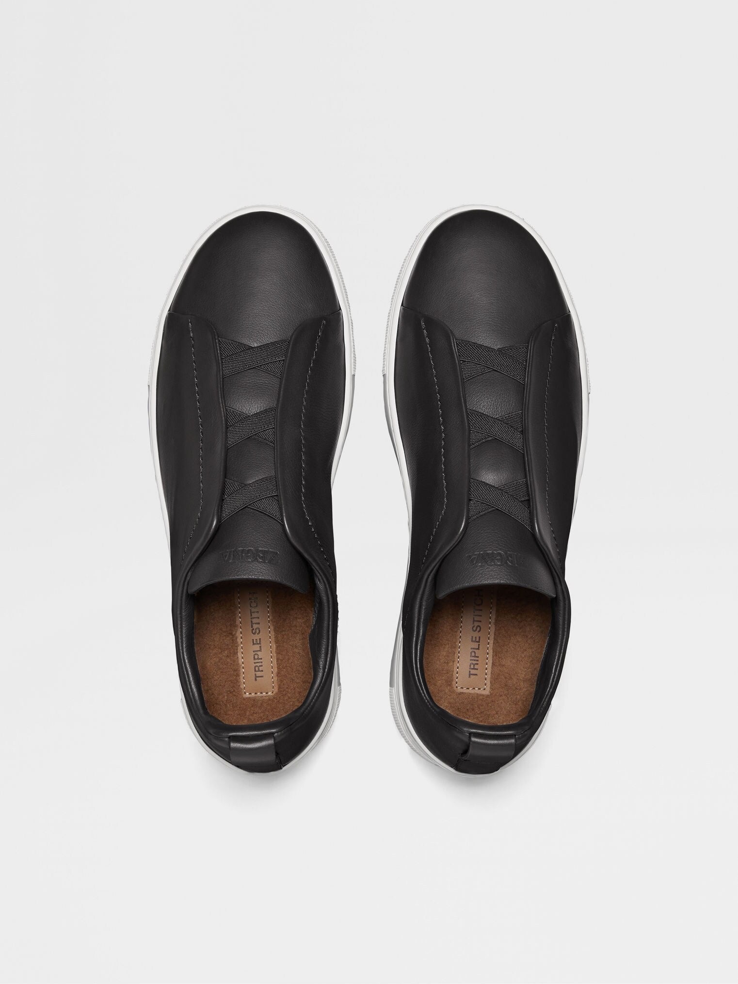 BASKETS ZEGNA TRIPLE STITCH™ SECONDSKIN EN NOIR