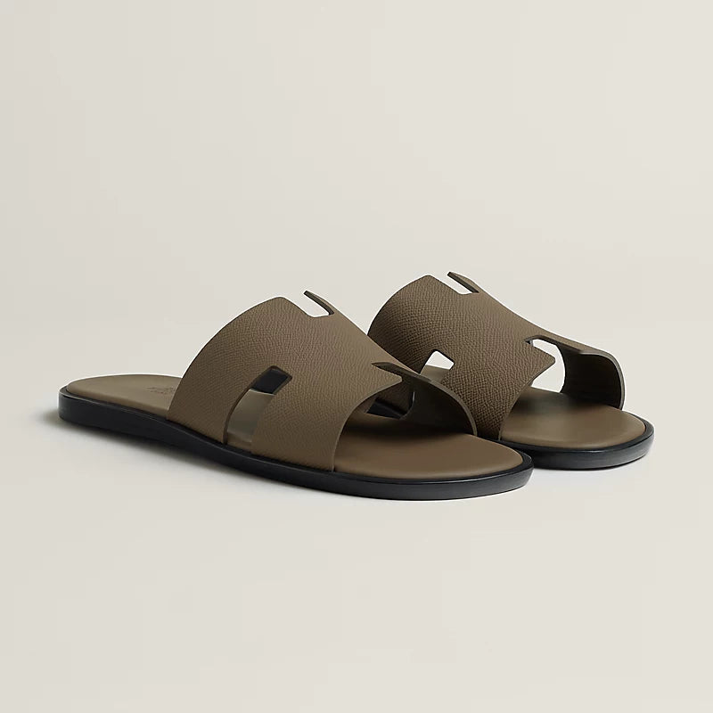 Sandales Hermes - Izmir - Étoupe