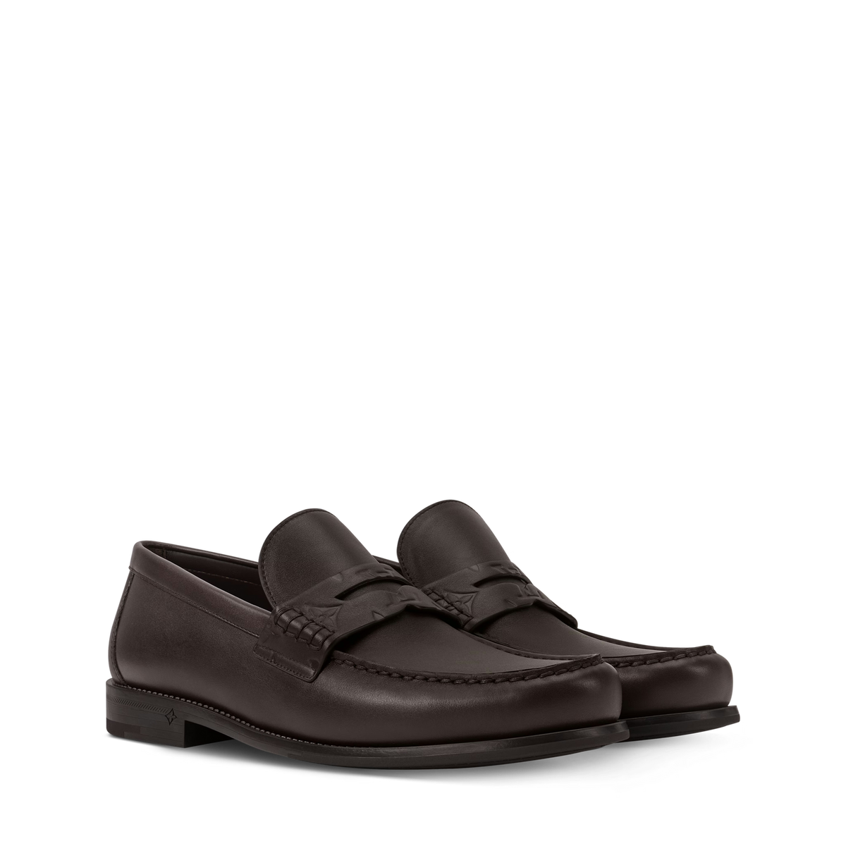 Mocassins Louis Vuitton - Major - Cuir lisse - Marron
