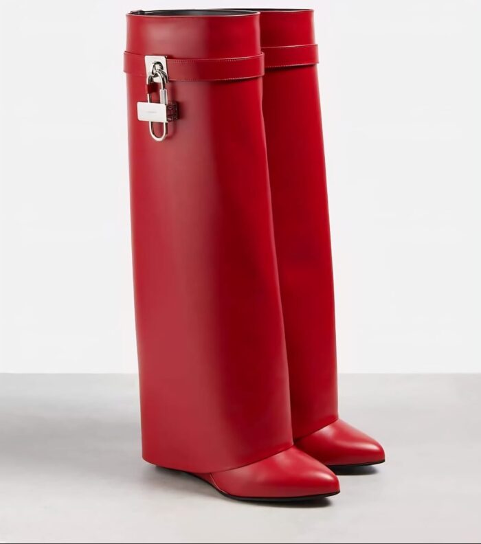 BOTTES GIVENCHY SHARK COLLECTION EN ROUGE