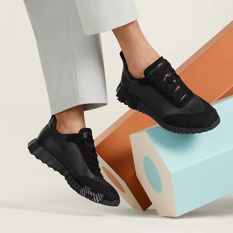 Espadrilles Hermes - Bouncing - Noir/Blanc