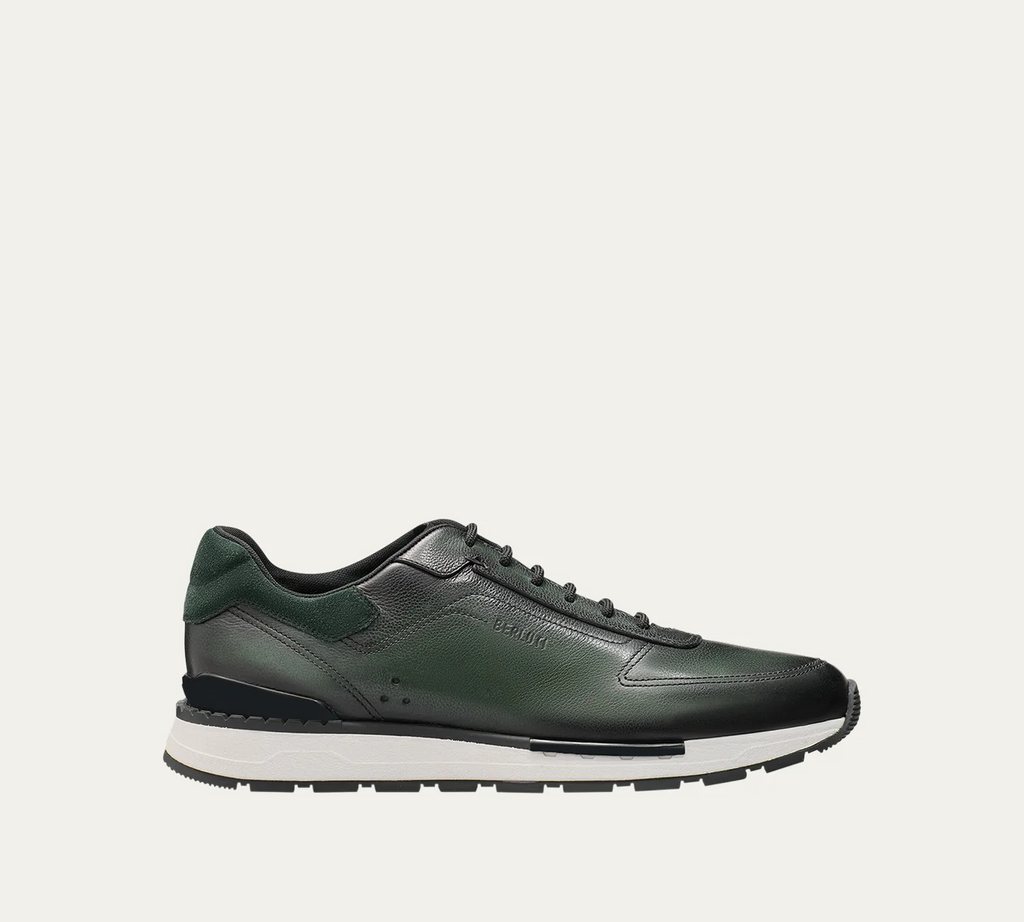 SNEAKER BERLUTI FAST TRACK EN CUIR DE VEAU VENEZIA EN VERT
