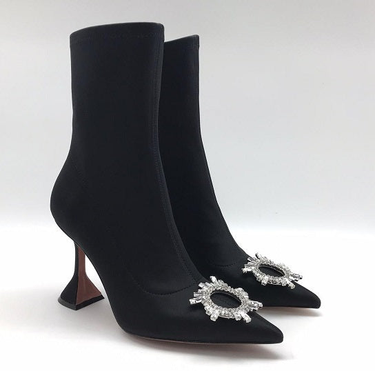 BOTTINES AMINA MUADDI BEGUM ORNNEES EN NOIR