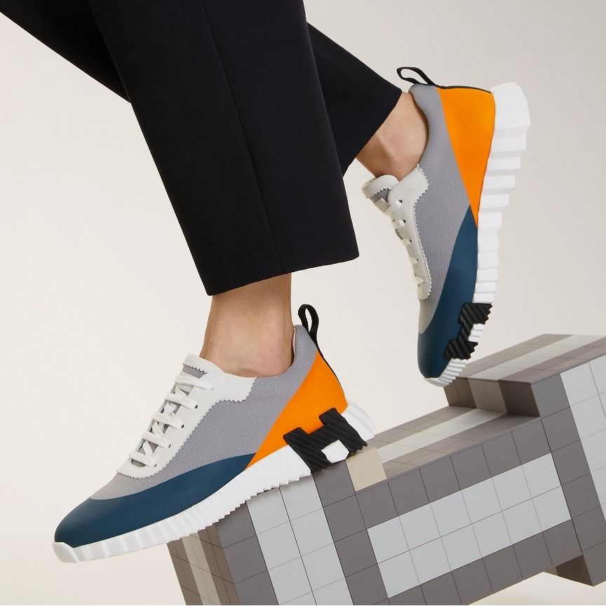 Espadrilles Hermes - Bouncing - Bleu/Orange