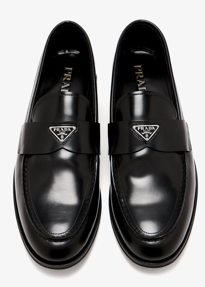 Prada Brushed leather loafers