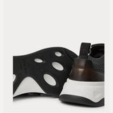Espadrilles Berluti - Shadow - Maille et Cuir - Gris / Noir