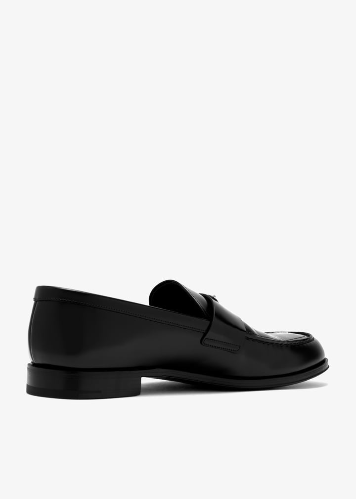 Prada Brushed leather loafers