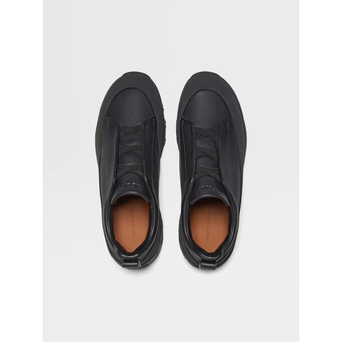 Espadrilles Zegna - Triple Stitch™ - Monte en Cuir et Veau Velours Noir