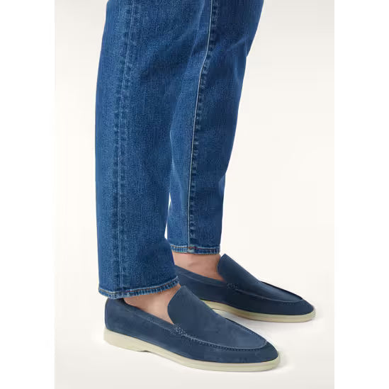 Mocassins Loro piana - Summer Walk Loafer - Bleu Marine