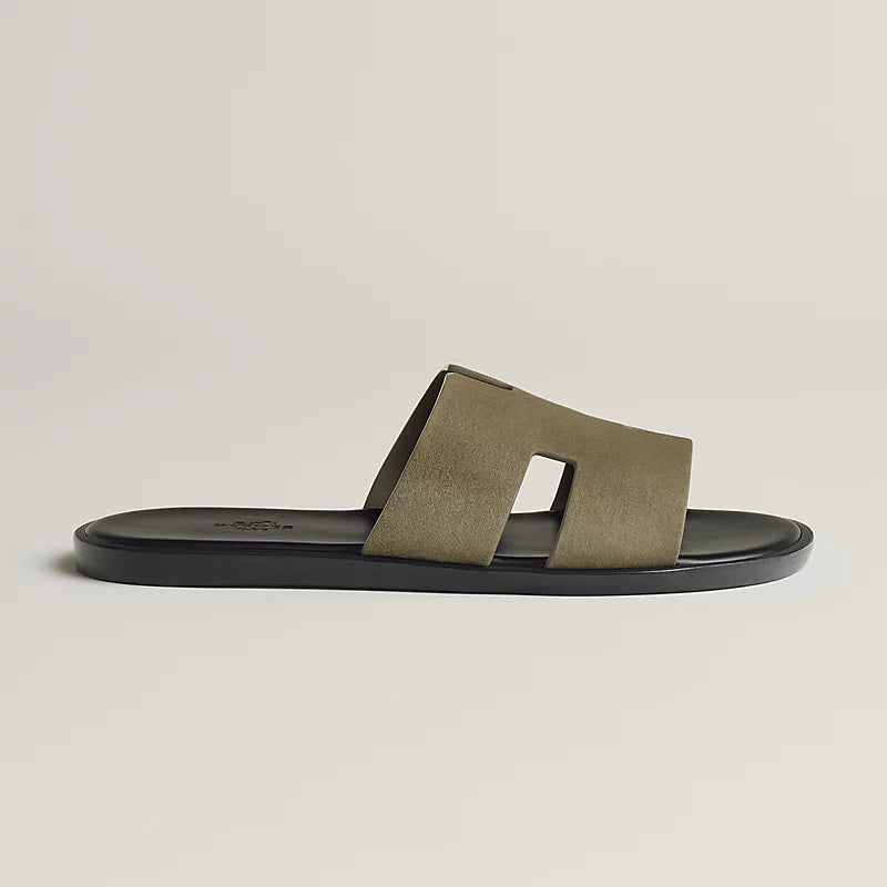 Sandales Hermes - Izmir - vert toundra