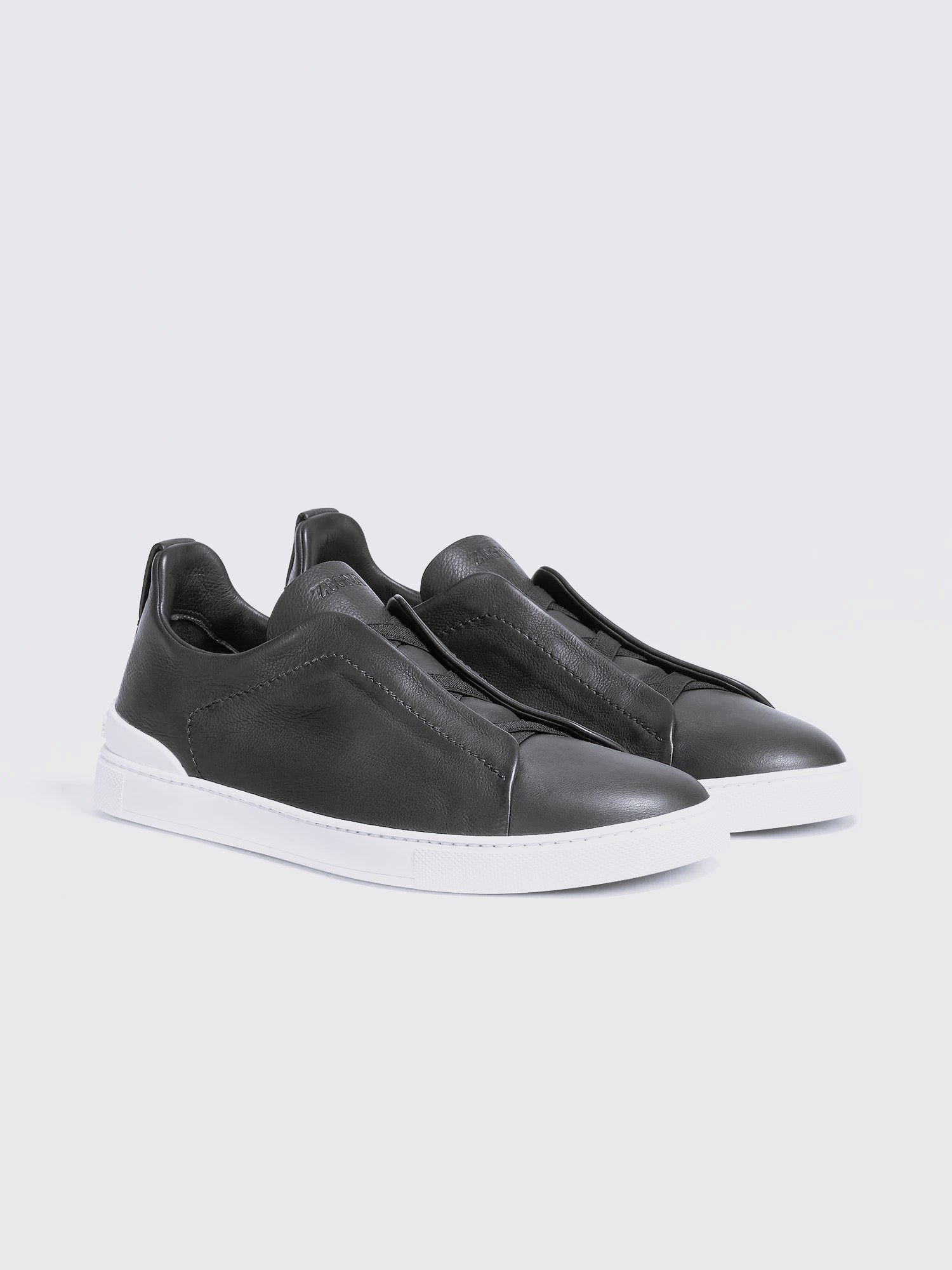 BASKETS ZEGNA TRIPLE STITCH™ SECONDSKIN EN GRIS