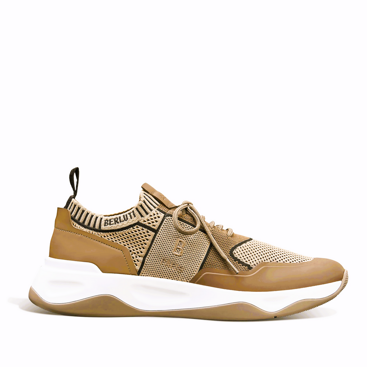Espadrilles Berluti - Shadow en Maille et Cuir - Beige