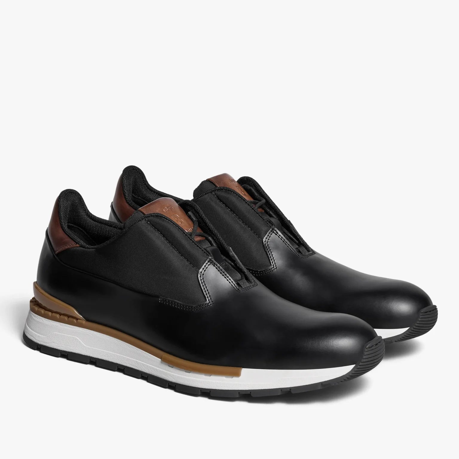 SNEAKER BERLUTI FAST TRACK EN CUIR DE VEAU GLACE EN NOIR