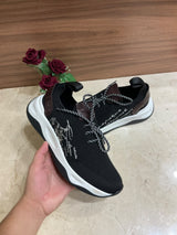 Espadrilles Berluti - Shadow - Maille et Cuir - Noir