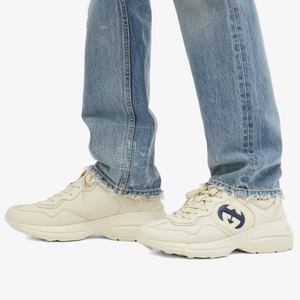 BASKETS GUCCI RHYTON EN BEIGE IVOIRE