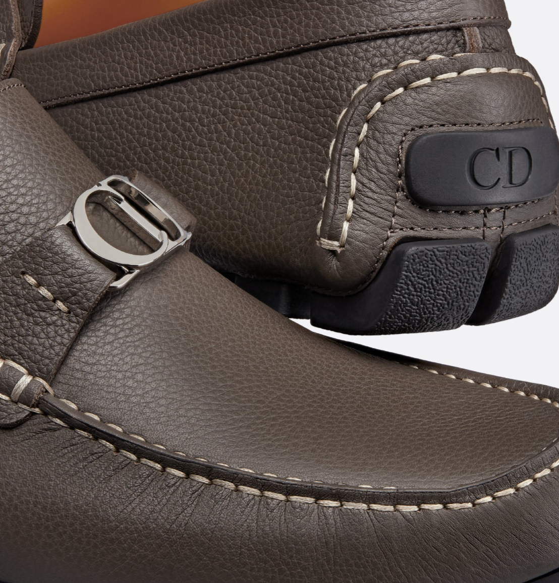 Mocassin Dior Odéon Loafer Ebony Grained