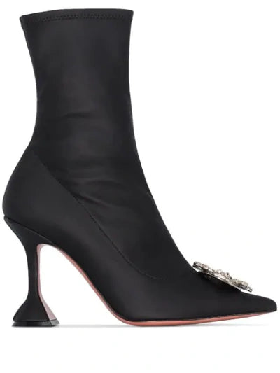 BOTTINES AMINA MUADDI BEGUM ORNNEES EN NOIR