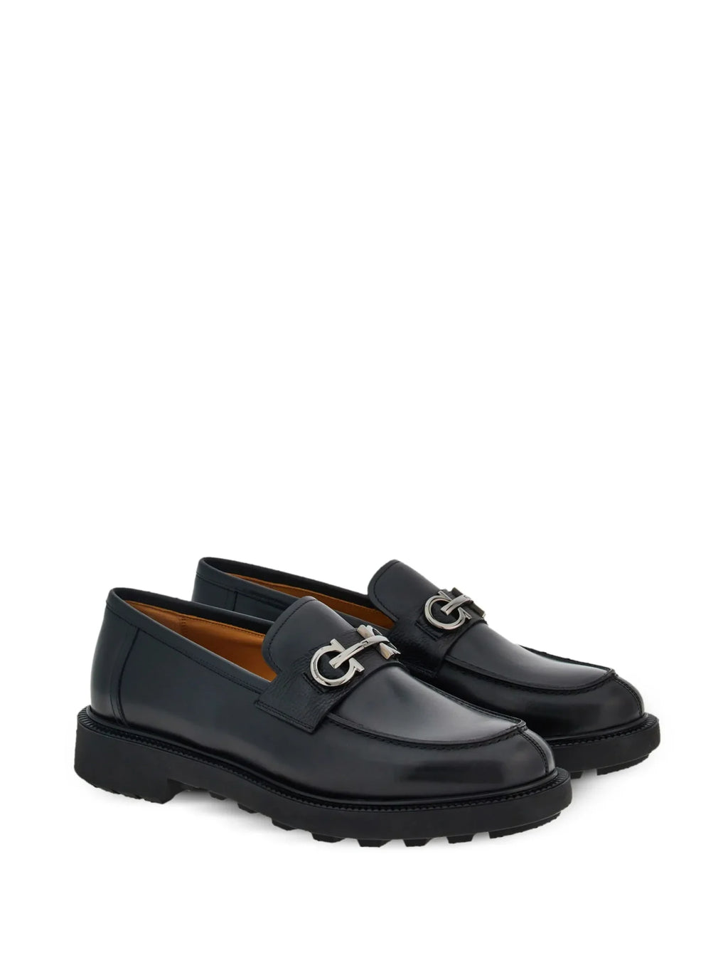 MOCASSINS FERRAGAMO EN CUIR A PLAQUE GANCINI
