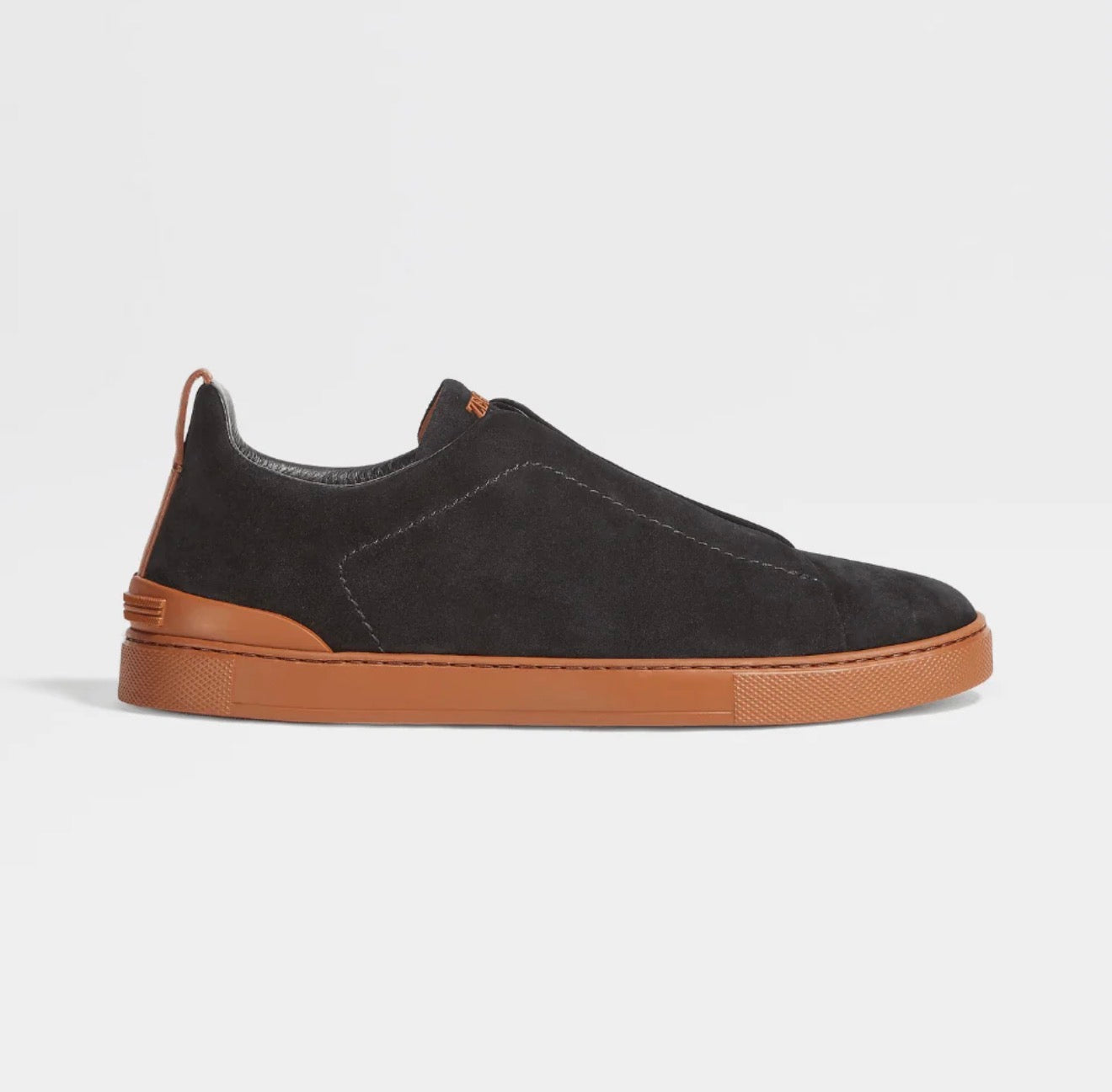 BLACK SUEDE SNEAKERS BLACK cognac