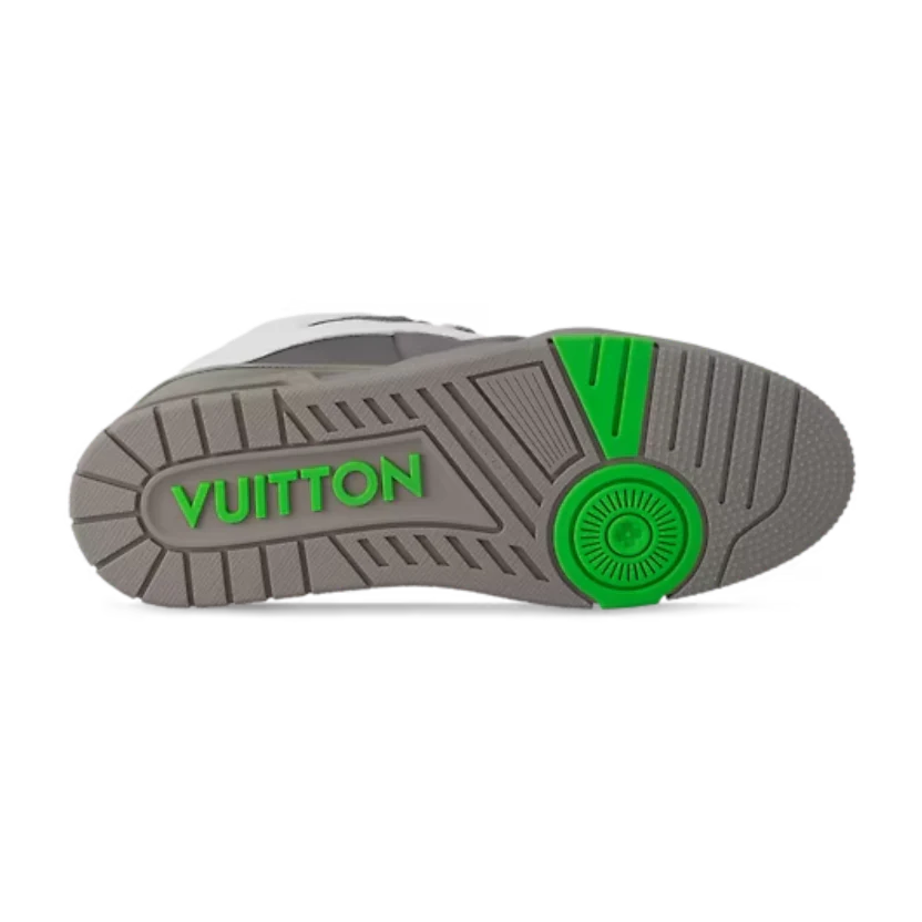 BASKETS LOUIS VUITTON SKATE TRAINERS EN GRIS VERT