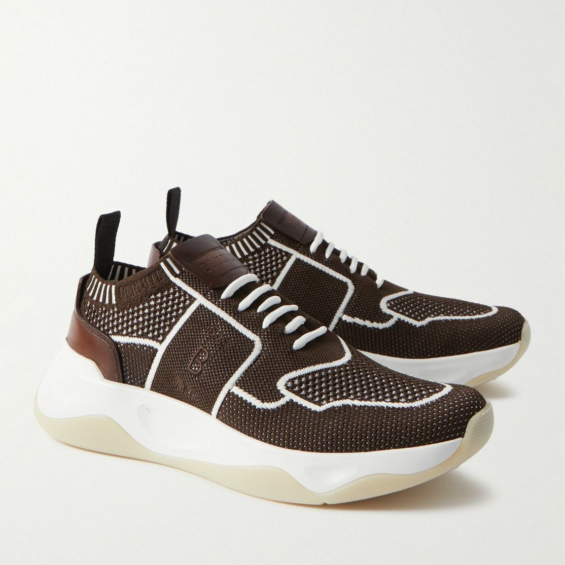 Espadrilles Berluti - Shadow - Maille et Cuir - Marron