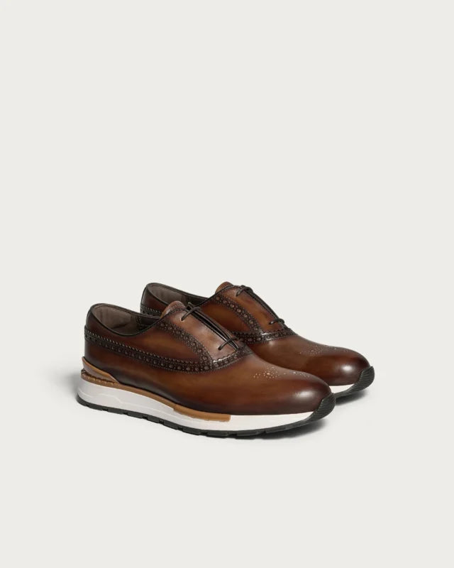 BASKETS BERLUTI TORINO FAST CUIR EN CAACO INTENSE