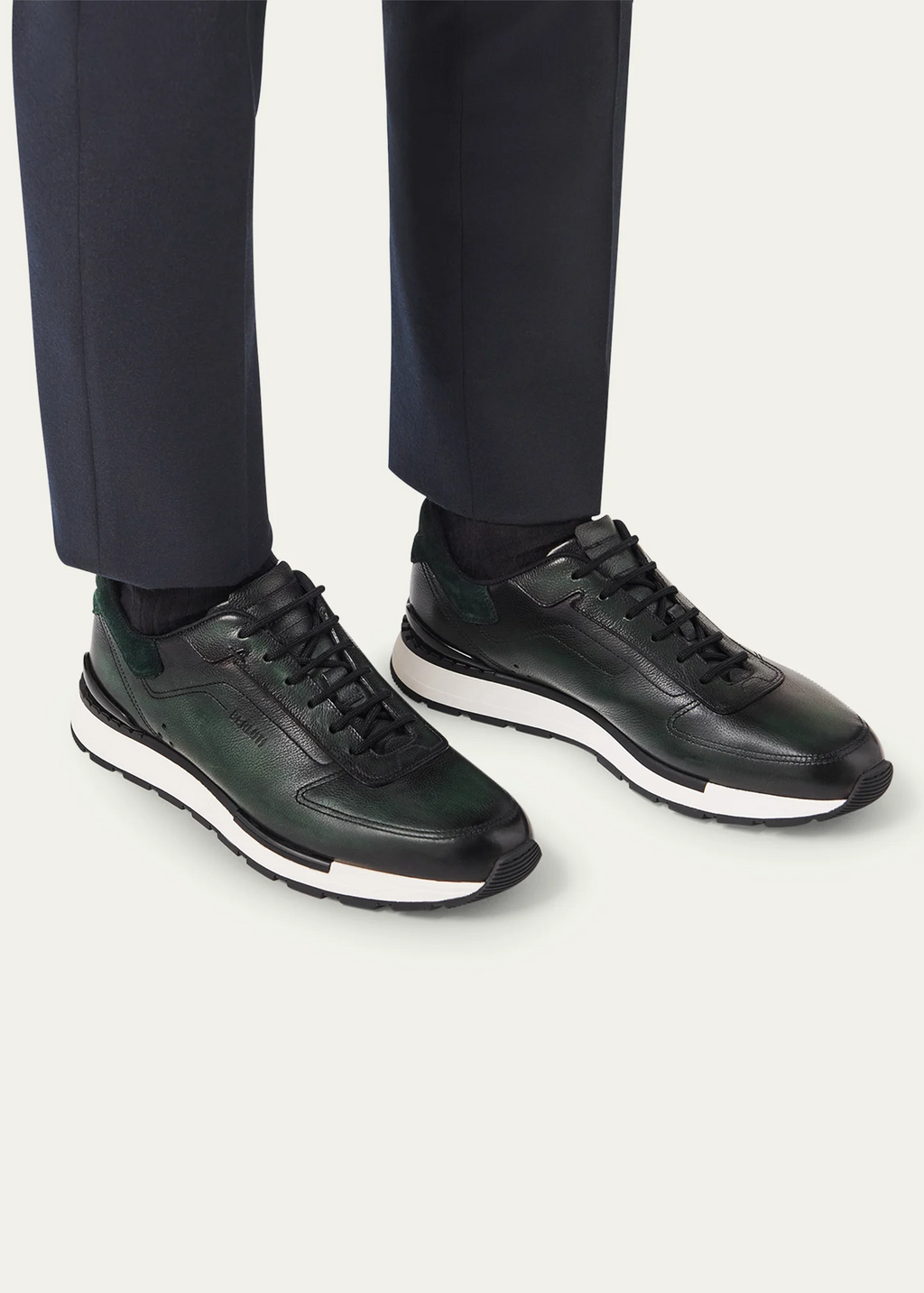 SNEAKER BERLUTI FAST TRACK EN CUIR DE VEAU VENEZIA EN VERT