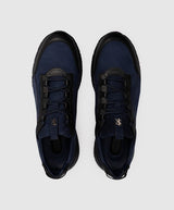 STEFANO RICCI Blue nubuck sneakers with logo