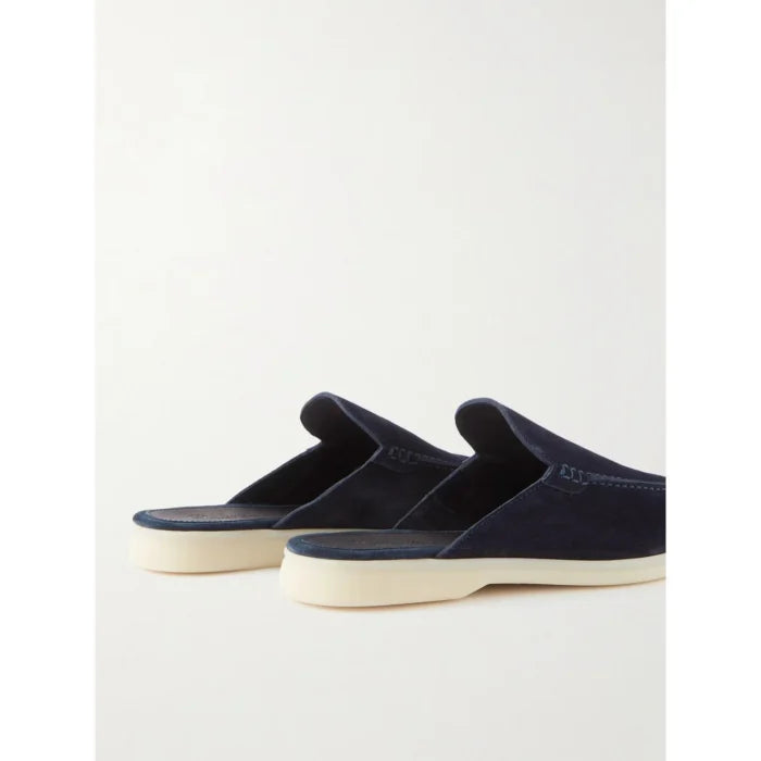 MOCASSINS BABOUCHE WALK EN BLEU FONCE