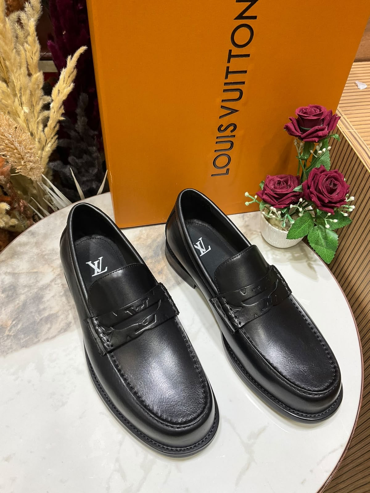 Mocassins Louis Vuitton - Major - Cuir lisse - Noir