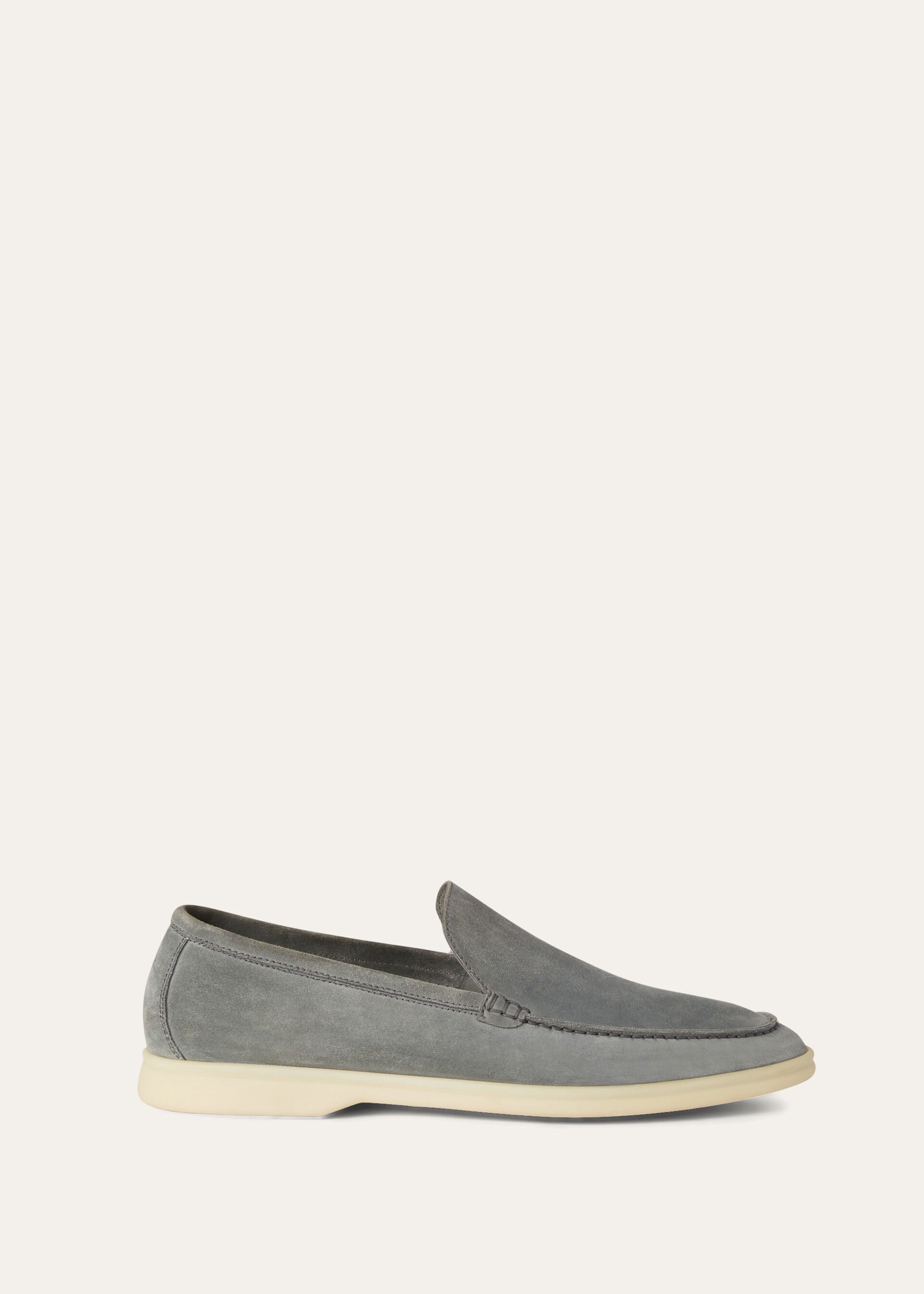 Loro piana Mocassins summer walk Gull gray