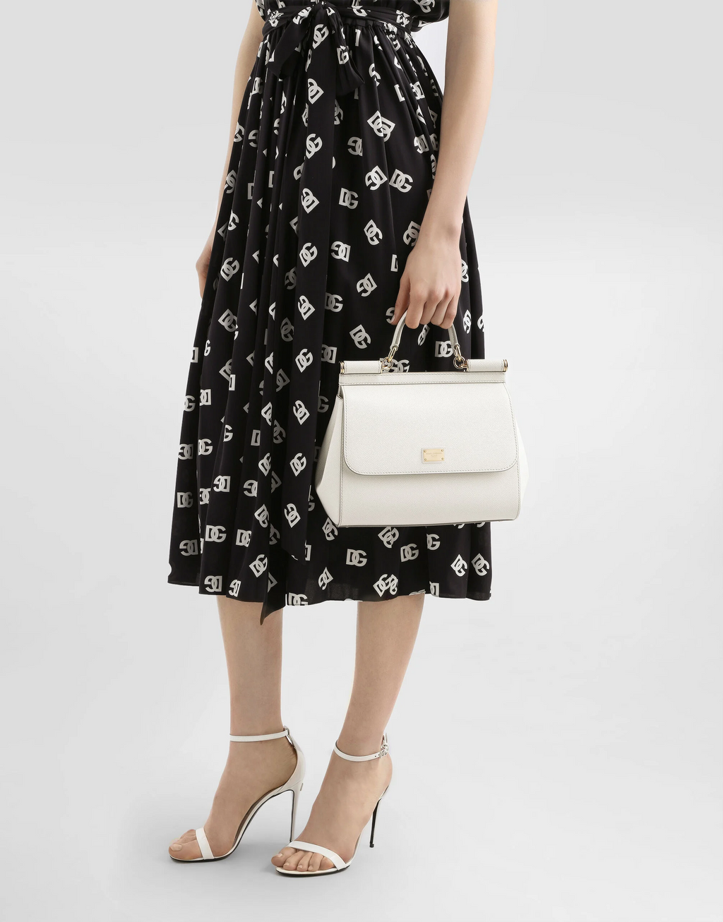 DOLCE & GABBANA Grand sac Sicily en cuir de veau Dauphine
