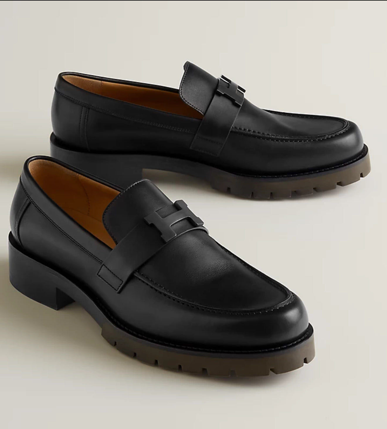 MOCASSINS HERMES GREGOIRE EN NOIR