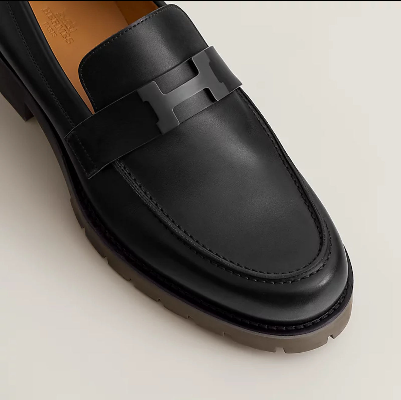MOCASSINS HERMES GREGOIRE EN NOIR