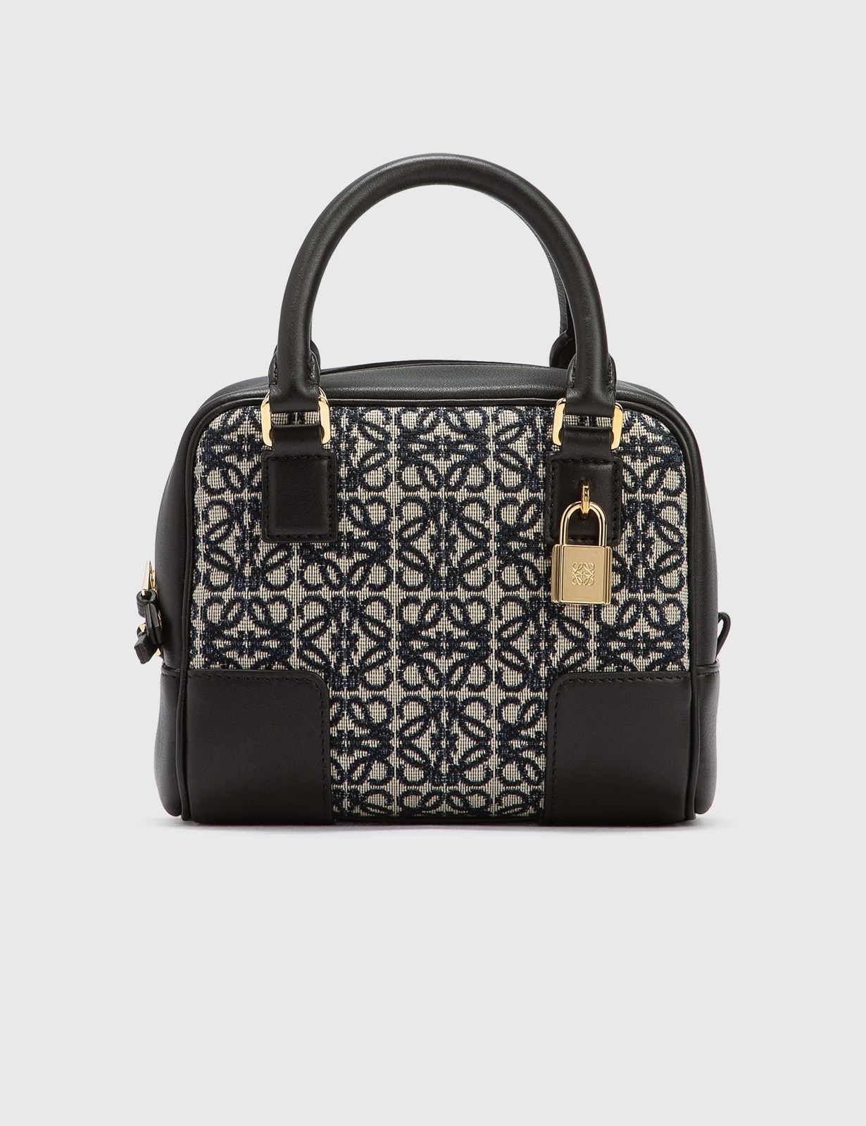 AMAZONA 23 BAG IN ANAGRAM JACQUARD AND CALFSKIN IN NAVY
