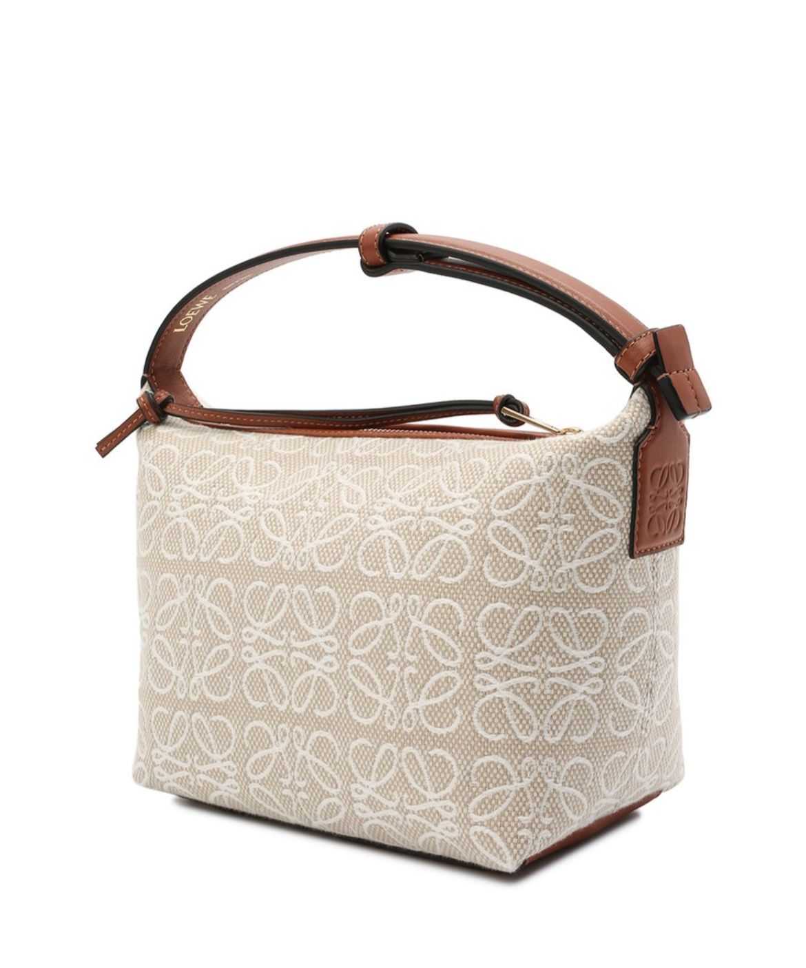 CUBI MEDUIM COTTON-BLEND AND LEATHER SHOULDER BAG