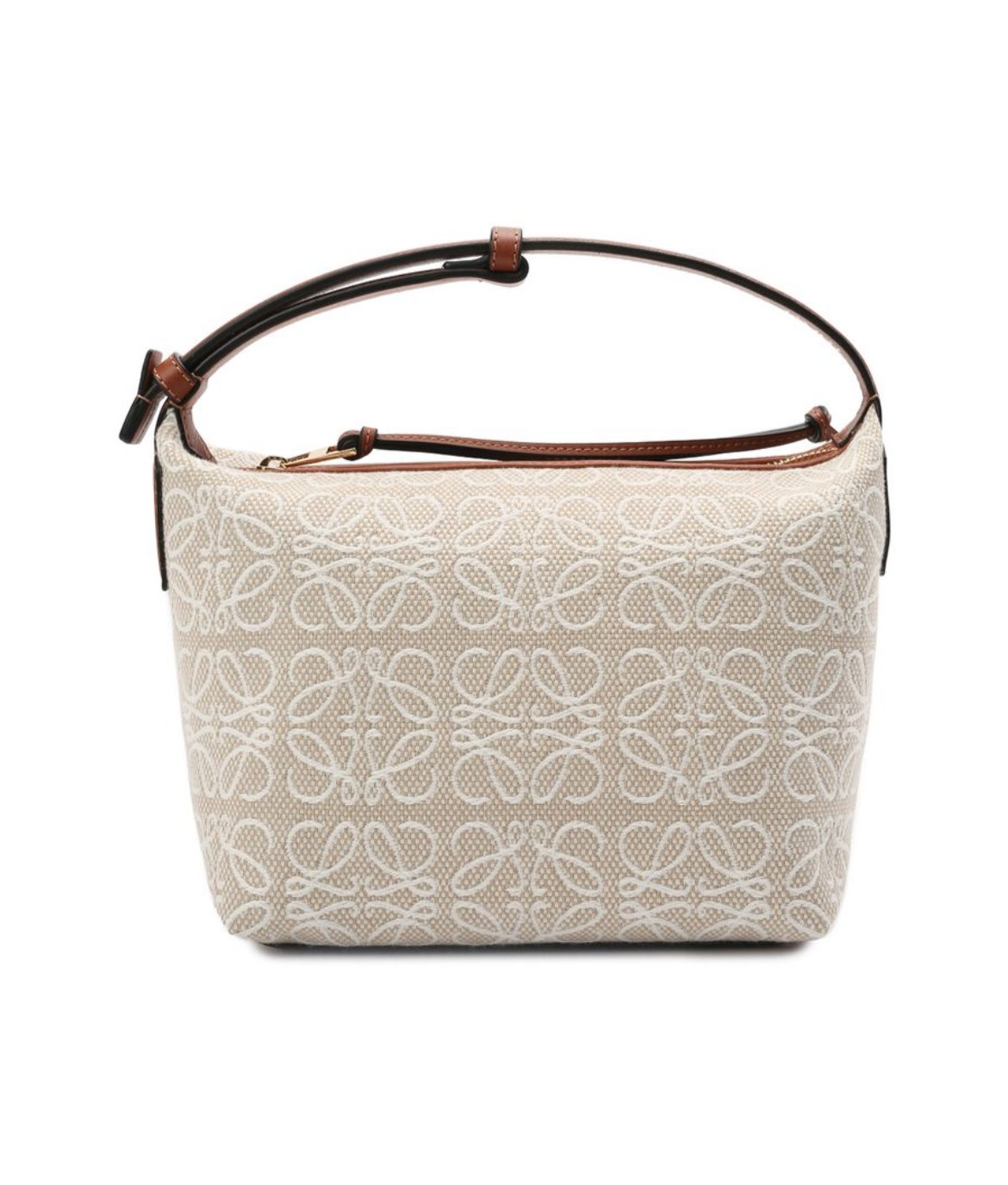 CUBI MEDUIM COTTON-BLEND AND LEATHER SHOULDER BAG
