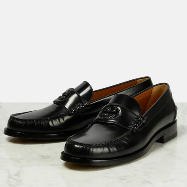 Gucci - G leather loafers Noir