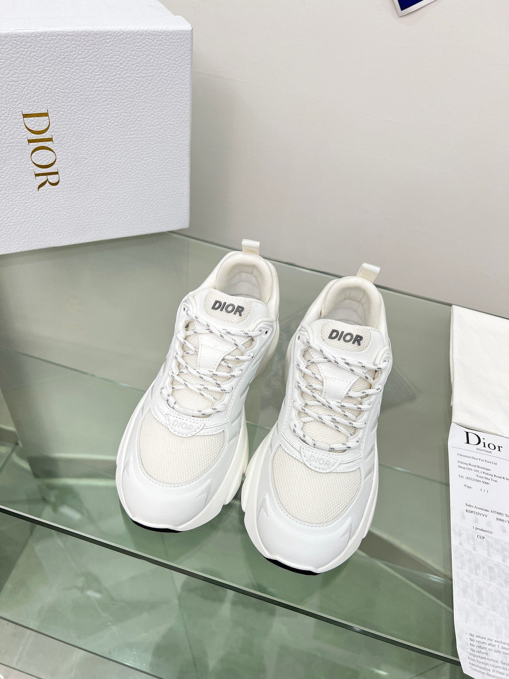 SNEAKER DIOR B44 BLADE A MAILLE BLANC 2025
