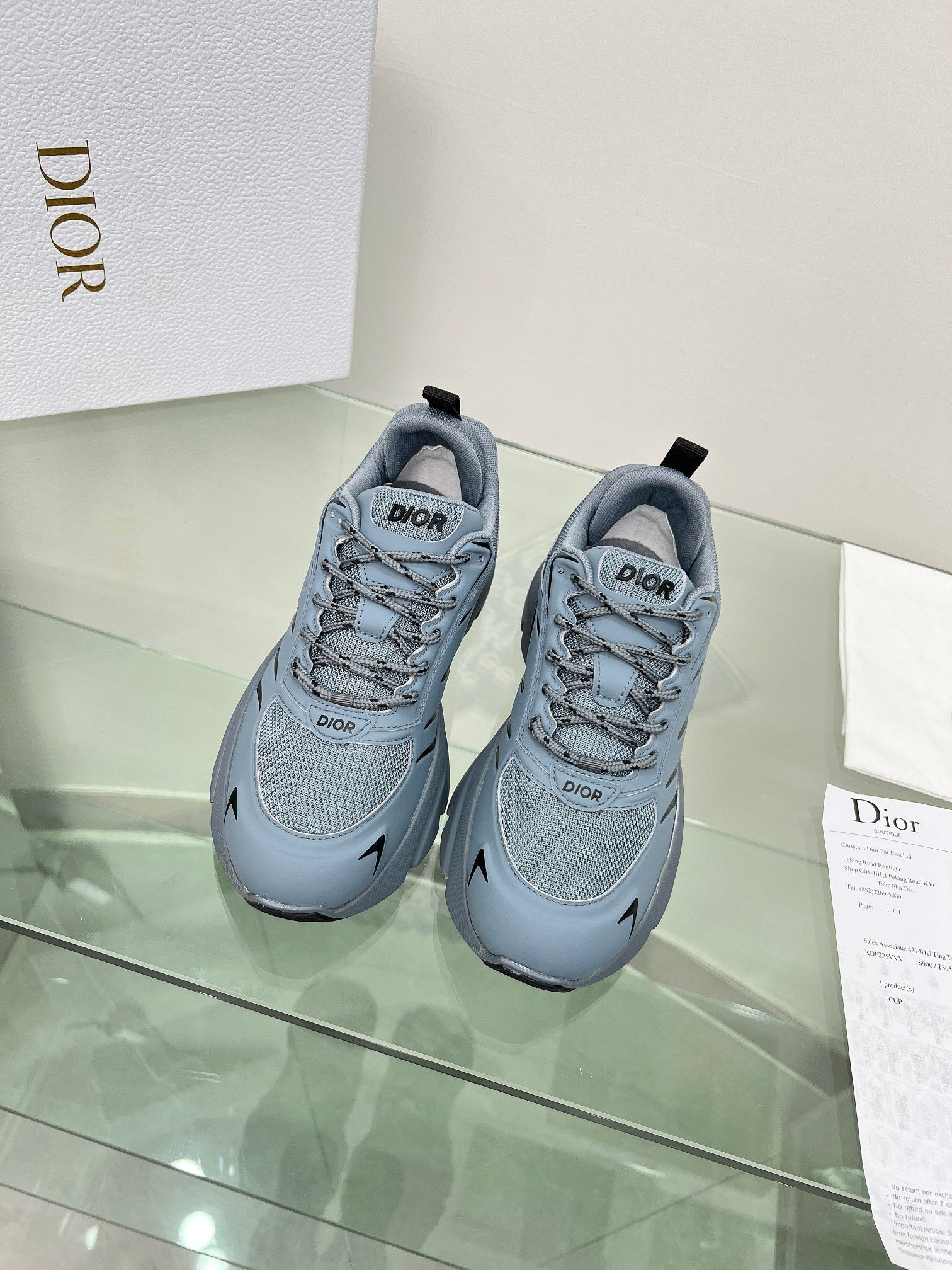 SNEAKER DIOR B44 BLADE A MAILLE GRIS 2025